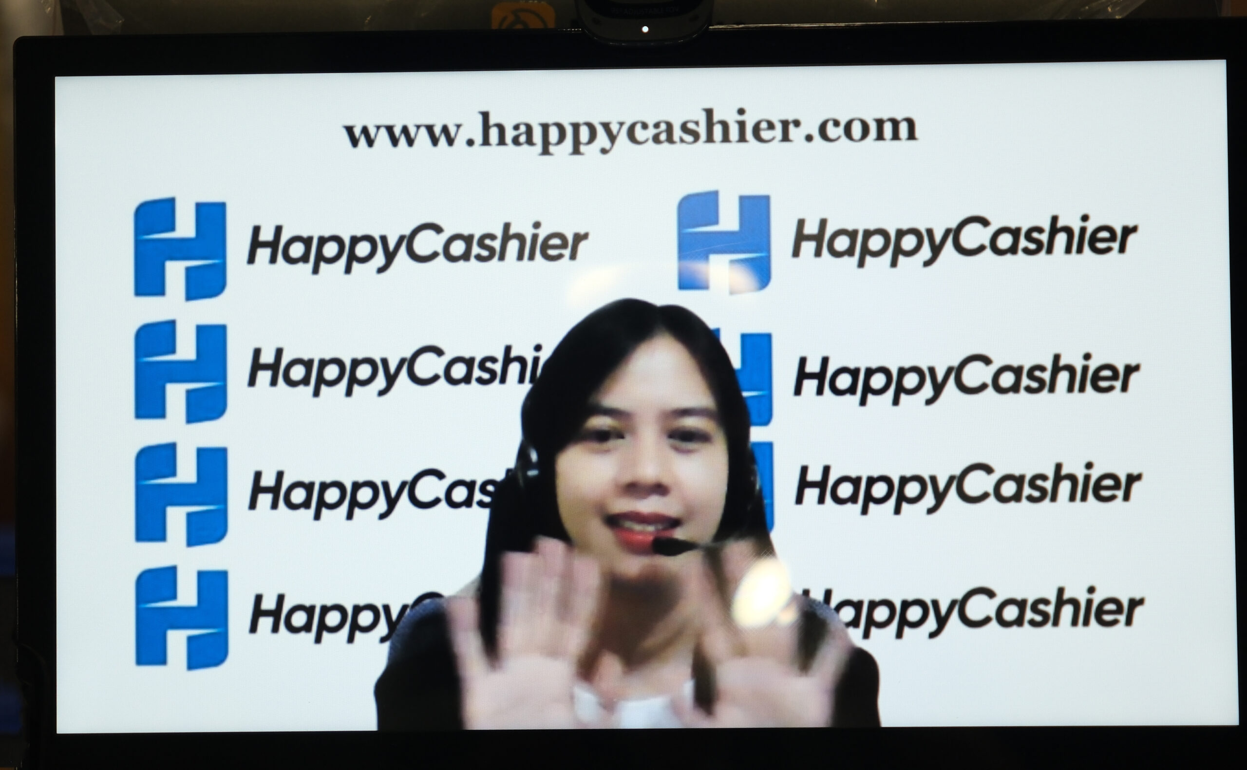 A virtual cashier working for Happy Cashier