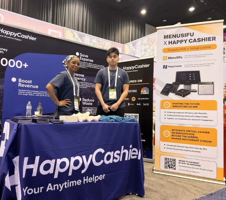 Partnership between Happy Cashier and Menusifu at 2024 NRA Show